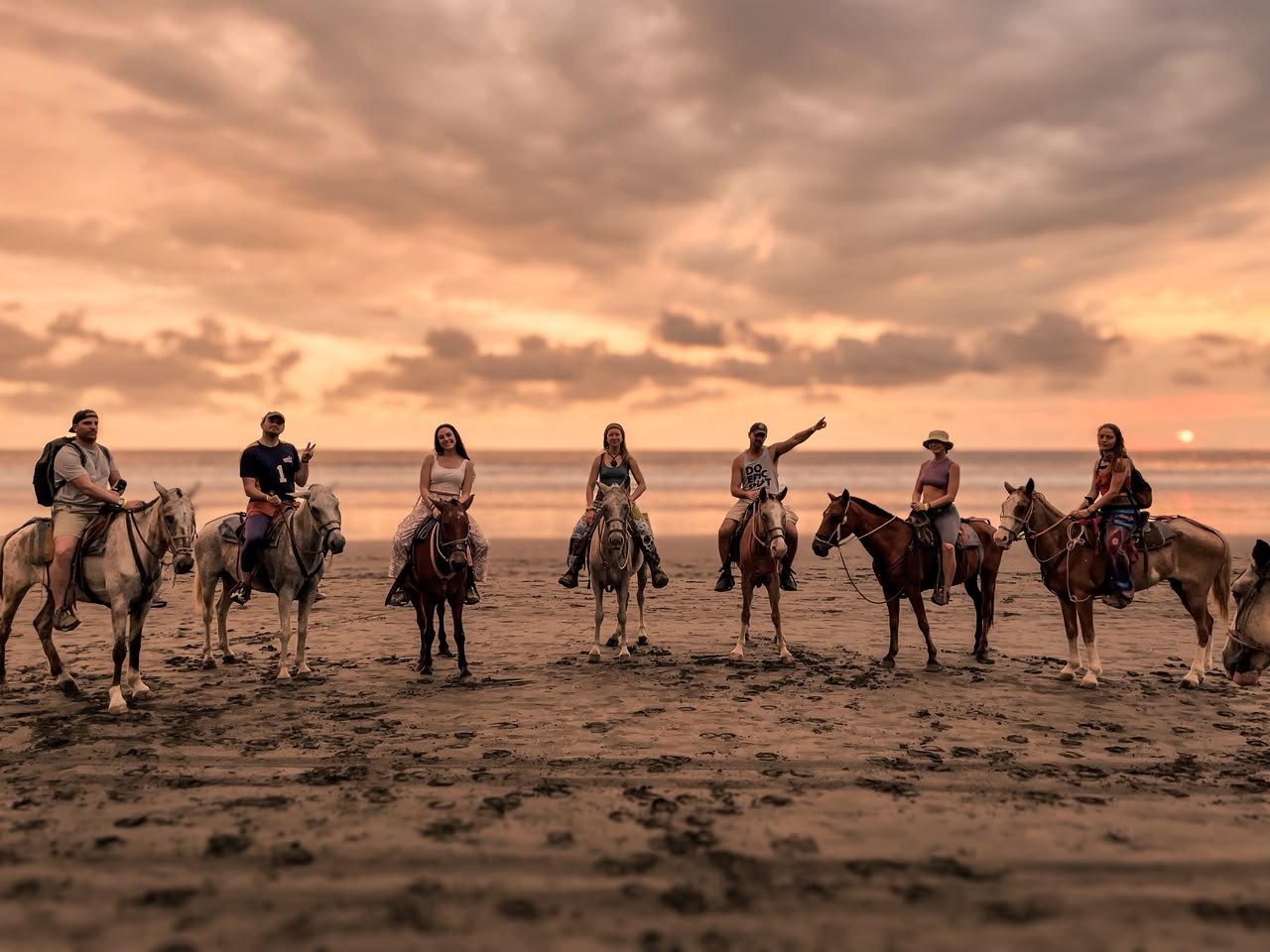 Horseback riding in Jaco Costa Rica near the beach and rainforest